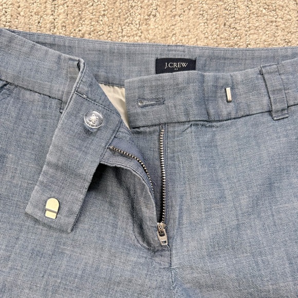 J. Crew Chambray Scalloped Hem Blue Shorts. 100% Cotton. Women’s Sz 4. EUC - Picture 4 of 11